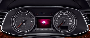 black and gray Dongfeng instrument panel cluster HD wallpaper