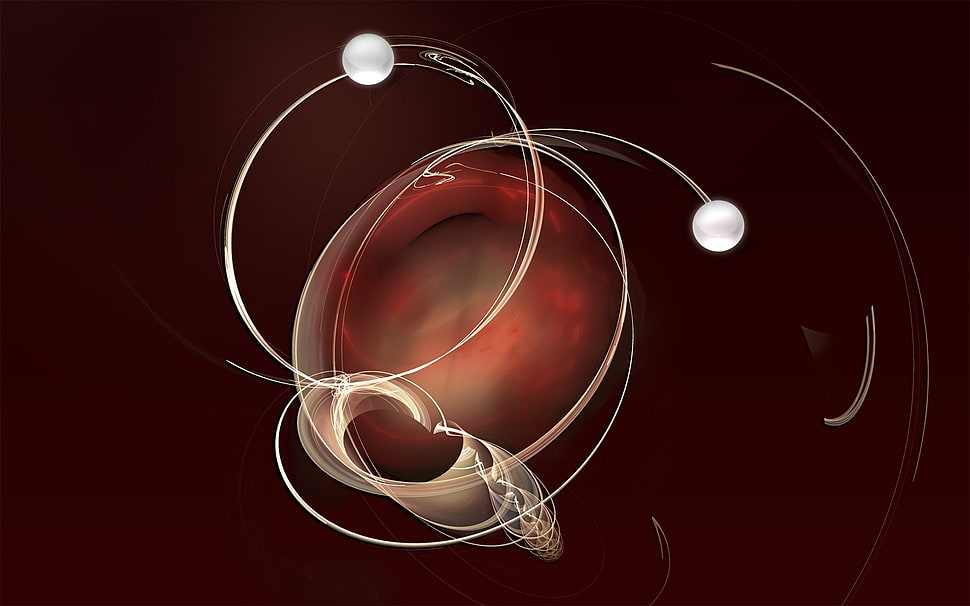 brown and white illustration HD wallpaper