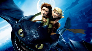 How to Train a Dragon digital wallpaper, How to Train Your Dragon, animated movies