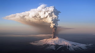 erupted volcano