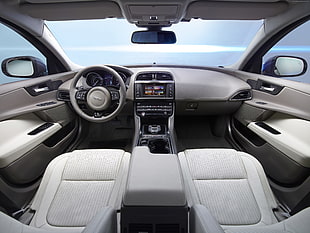 gray car interior