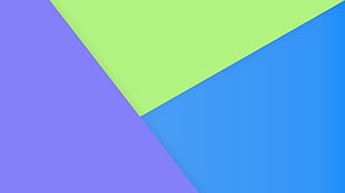 blue, purple, and green surface, colorful, minimalism