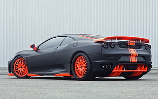 black and orange coupe, Hamann, Ferrari, Ferrari F430 Black Miracle, car HD wallpaper