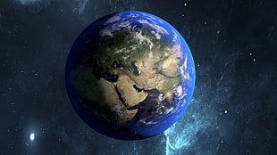 Earth illustration HD wallpaper