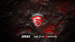 MSI Gaming G-series logo, MSI, Gambit Gaming, red, dragon