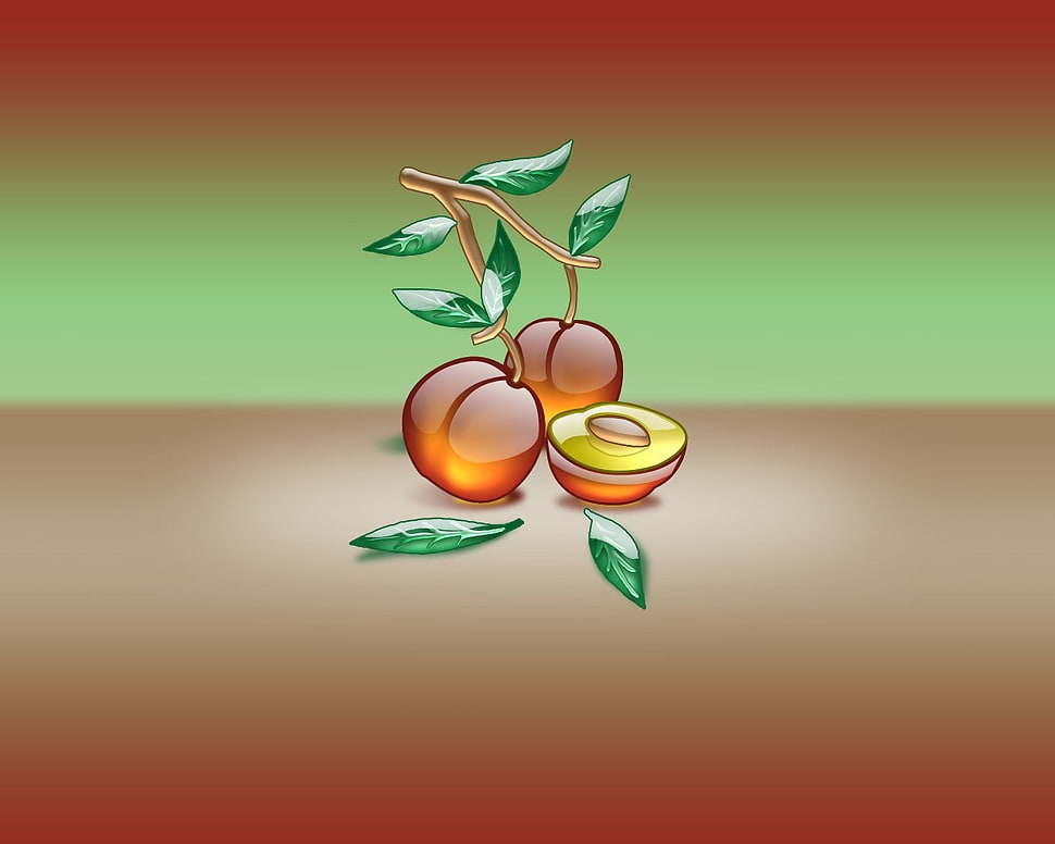 three brown pears digital wallpaper HD wallpaper