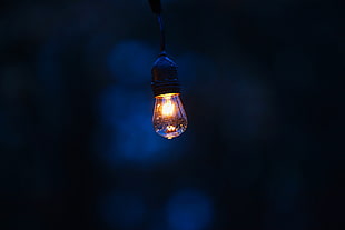 black bulb, Lamp, Lighting, Drops