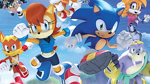 Sonic digital wallpaper, Sonic the Hedgehog, video games, Sega, Archie Comics