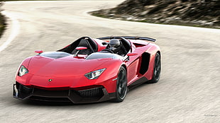 red Lamborghini super car, Lamborghini Aventador, Super Car , car, vehicle HD wallpaper