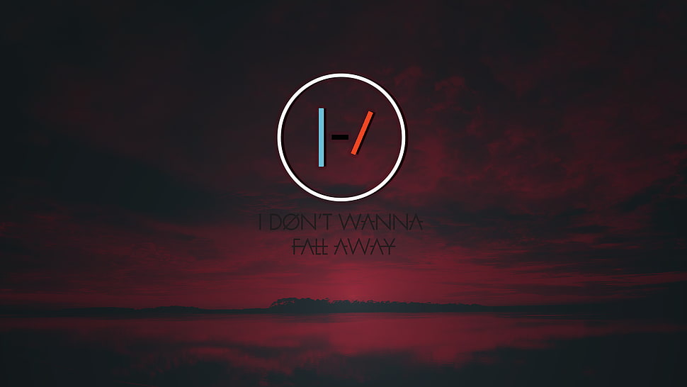 I Don't Wanna Fall Away text, Twenty One Pilots, red, 21 pilot, musician HD wallpaper