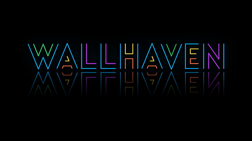 black and white printed wall decor, text, mirrored, wallhaven, black background HD wallpaper
