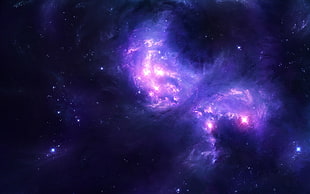 purple space phenomenon HD wallpaper