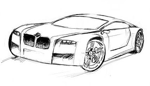 BMW coupe sketch