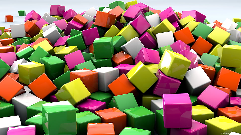 block lot graphic art HD wallpaper
