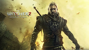 Witchers 2 game wallpaper, The Witcher 2 Assassins of Kings, The Witcher, Geralt of Rivia HD wallpaper