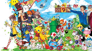 assorted anime character wallpaper HD wallpaper