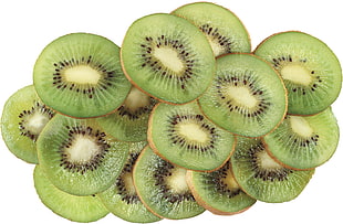 sliced Kiwi fruits