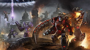 Transformer digital wallpaper, video games, Transformers