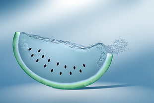 watermelon illustration, digital art