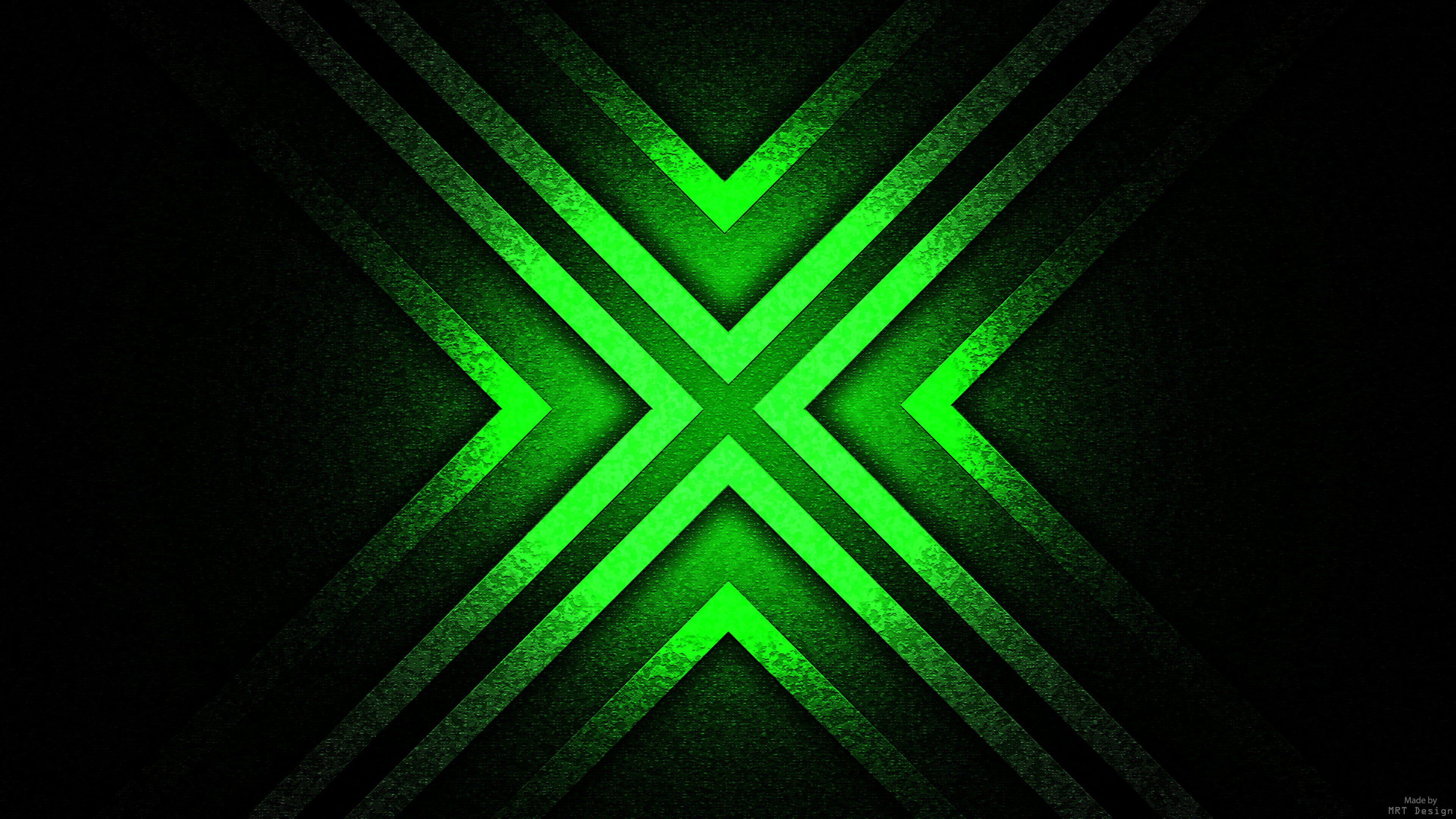 Black and green X-pattern decor, abstract HD wallpaper ...