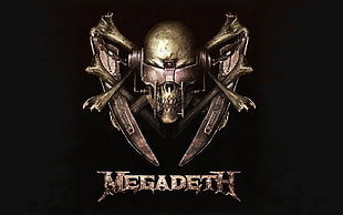 Megadeth logo, skull, Megadeth, music, metal band