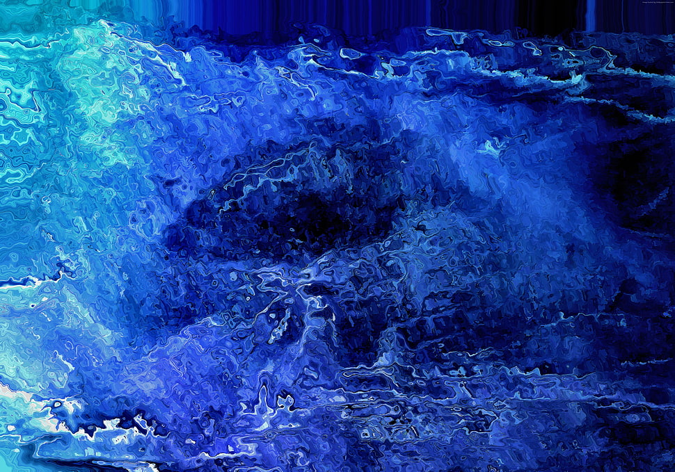 blue textile HD wallpaper