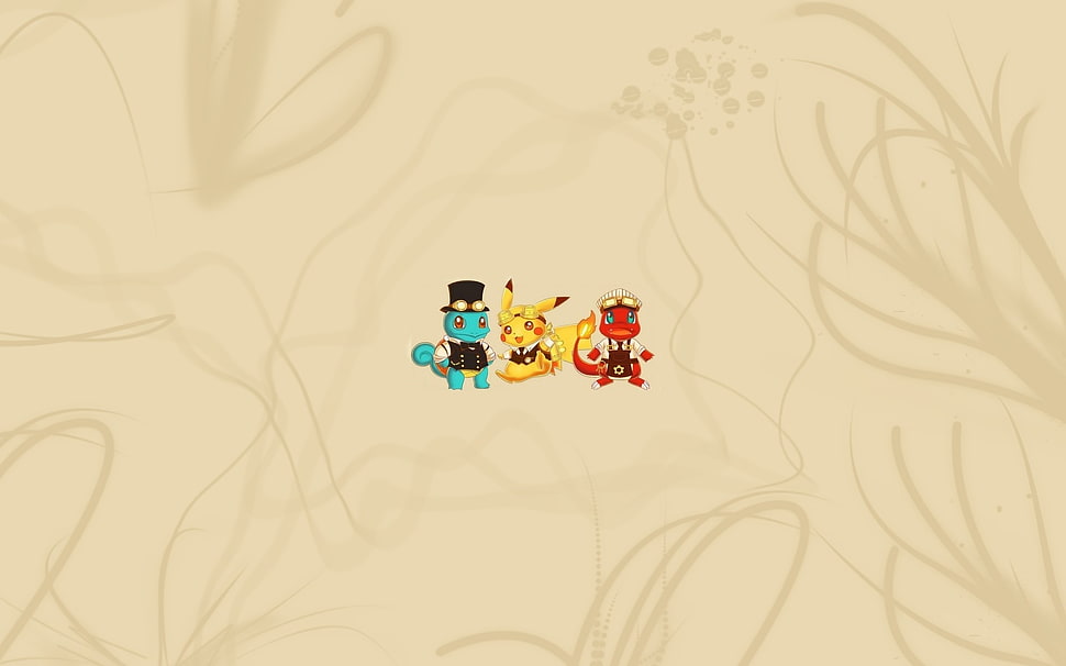 Pokemon wallpaper, minimalism, Pokémon, steampunk, simple background HD wallpaper