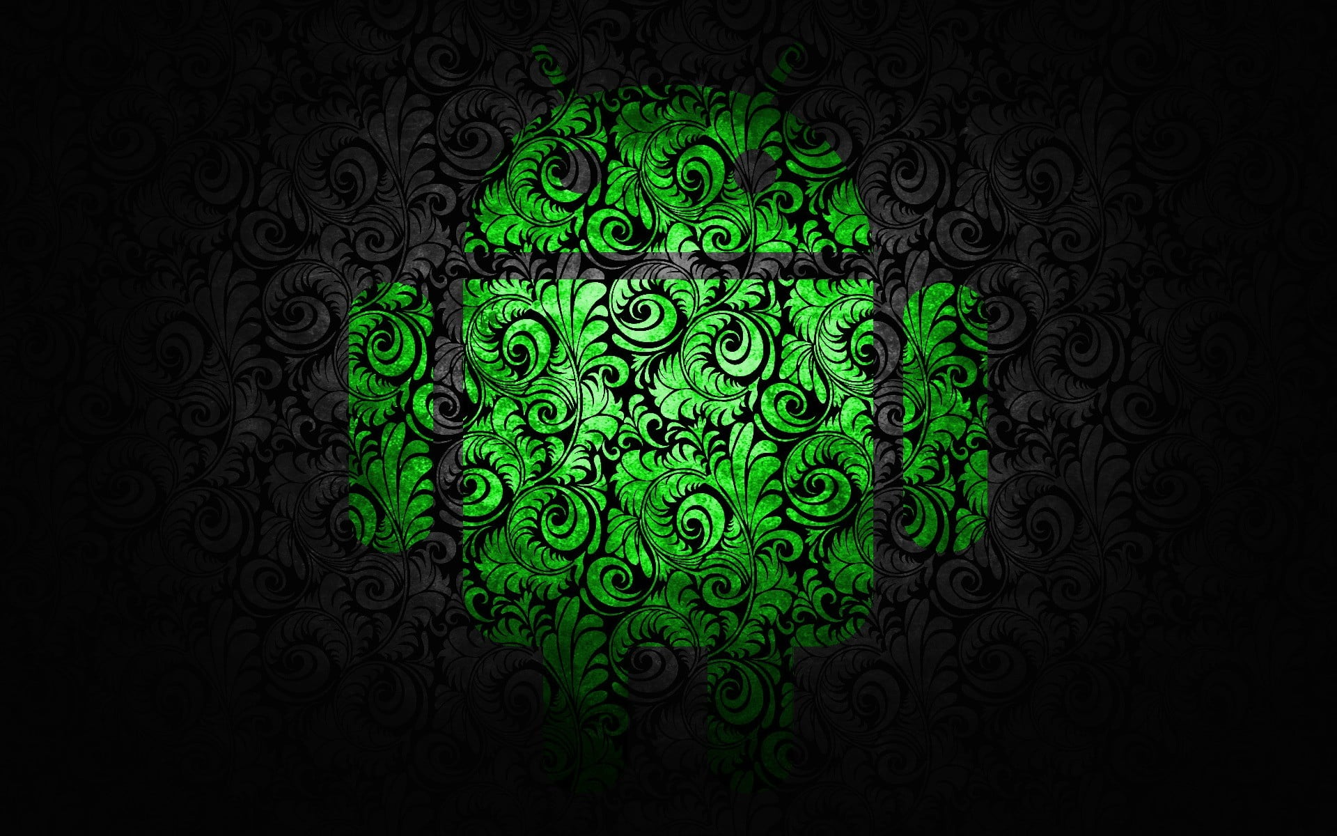 green Android logo illustration, Android (operating system), pattern