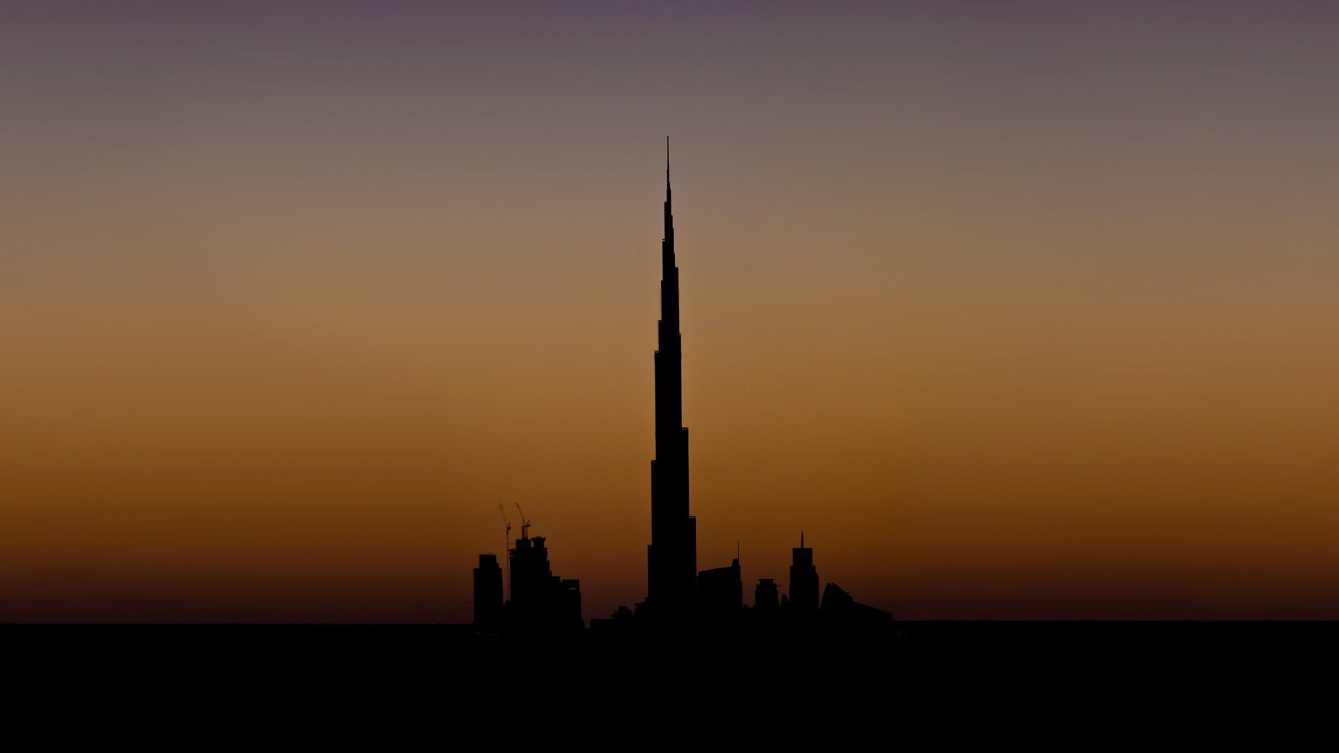 black and white wooden frame, cityscape, Dubai, night, skyscraper