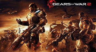 Gears of War 2 digital wallpaper