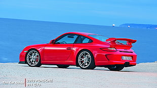 red Porsche 911 GT3, Porsche 911, red cars, car