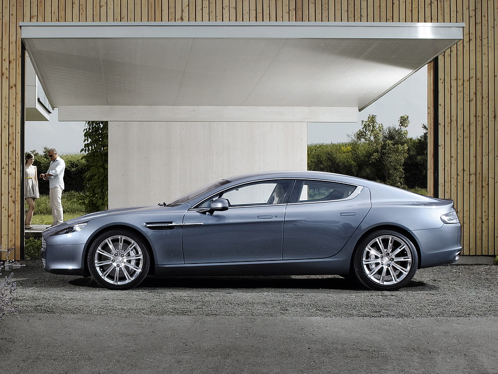 gray sedan HD wallpaper