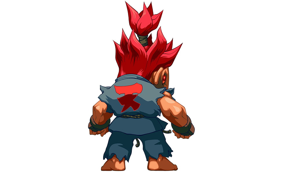 Akuma Street Fighter chibi illustration, Akuma HD wallpaper