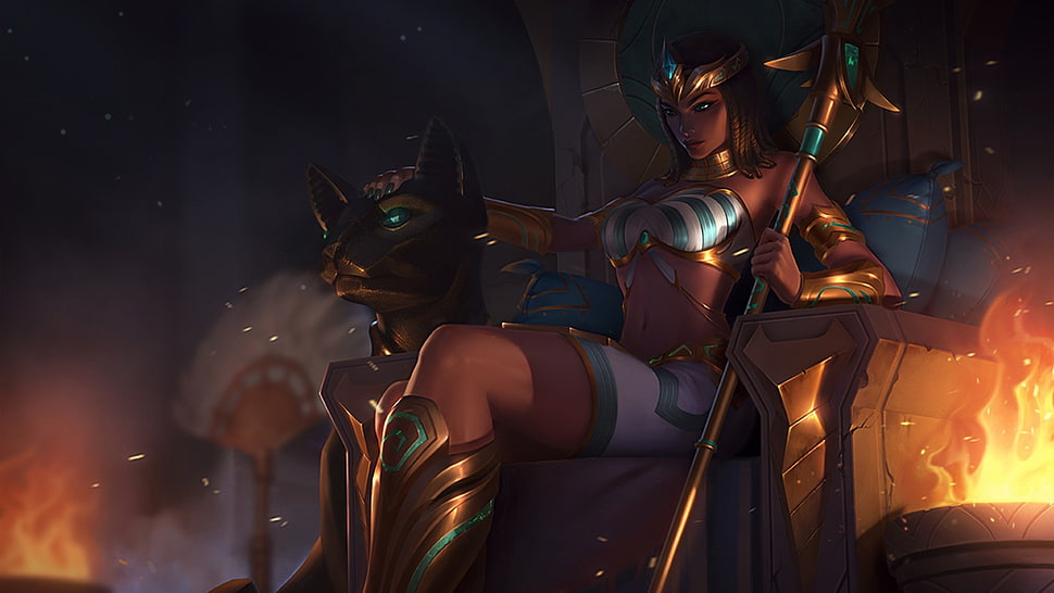 Nidalee from League of Legends HD wallpaper