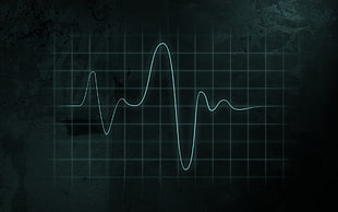 illustration of heart rate HD wallpaper