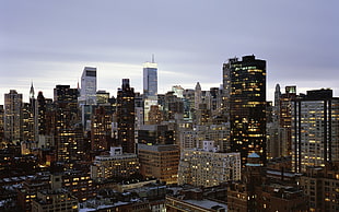 high-rise buildings, New York City, USA, city, cityscape
