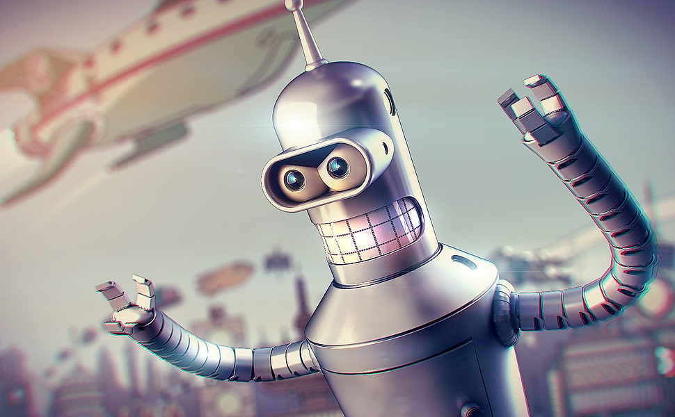 Futurama Bender, Bender, Futurama, robot HD wallpaper