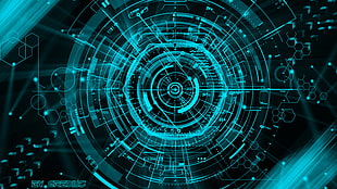 blue matrix animation
