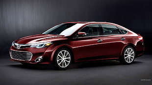 red and white convertible coupe, Toyota Avalon, car