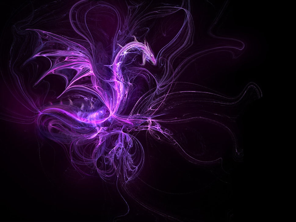 dragon wallpaper, abstract HD wallpaper