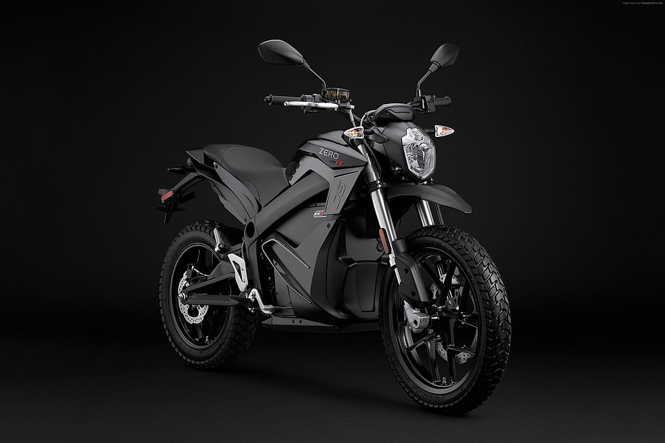 black and gray motorcycle HD wallpaper