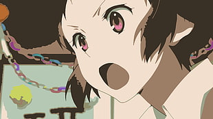 black haired female anime character, Hyouka, Ibara Mayaka