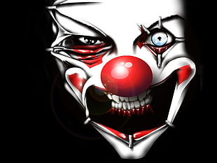 clown digital wallpaper, clowns, evil