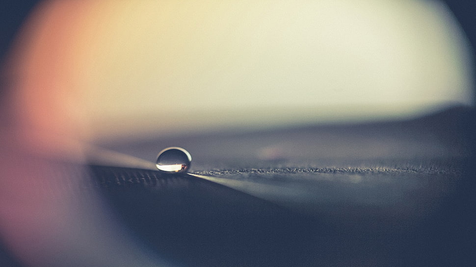 micro photography of water droplet HD wallpaper