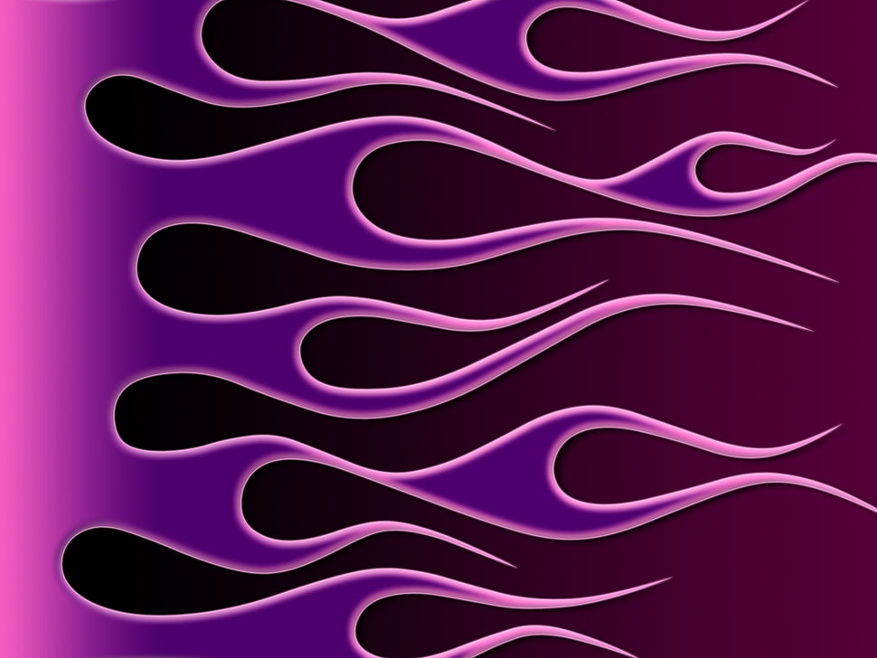 purple flame illustration HD wallpaper