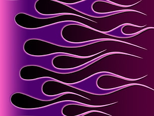 purple flame illustration