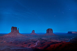 Grand Canyon, desert, nature, starry night, USA
