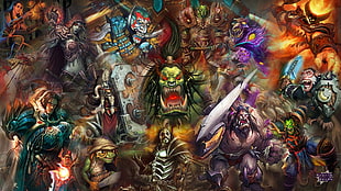 World Warcraft wallpaper, Hearthstone, warrior, King Varian Wrynn, Sylvanas Windrunner HD wallpaper