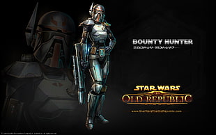Bounty Hunter Star Wars Old Republic digital wallpaper