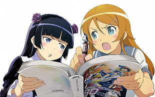 Kirino and Kuroneko illustration HD wallpaper
